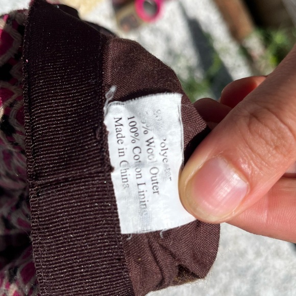 schoolgirl style magenta hat - vintage 70s/80s - Picture 8 of 8